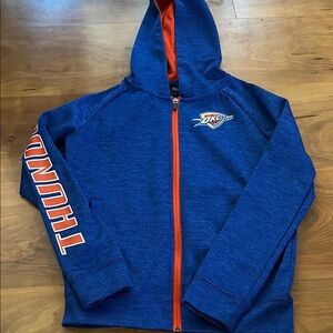 Colosseum Blue and Orange OKC Thunder Kids Hoodie